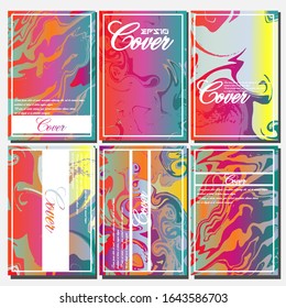 Artistic covers design. Creative fluid colors backgrounds. Trendy design. Eps10 vector