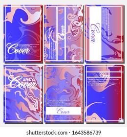 Artistic covers design. Creative fluid colors backgrounds. Trendy design. Eps10 vector
