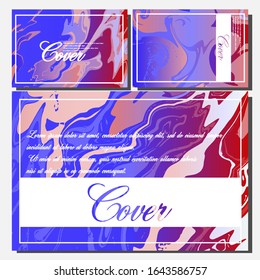 Artistic covers design. Creative fluid colors backgrounds. Trendy design. Eps10 vector
