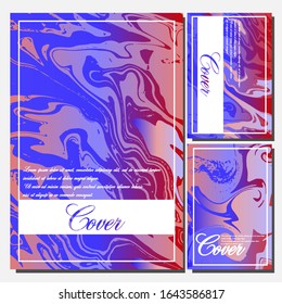Artistic covers design. Creative fluid colors backgrounds. Trendy design. Eps10 vector