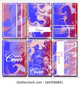 Diseño de cubiertas artísticas. Fondos creativos de colores fluidos. Diseño moderno. Vector Eps10