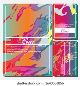 Artistic covers design. Creative fluid colors backgrounds. Trendy design. Eps10 vector
