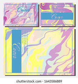 Artistic covers design. Creative fluid colors backgrounds. Trendy design. Eps10 vector
