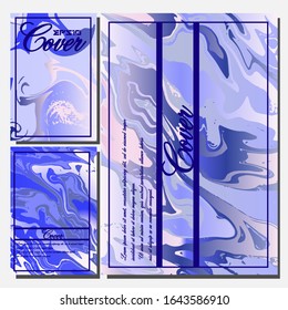 Artistic covers design. Creative fluid colors backgrounds. Trendy design. Eps10 vector