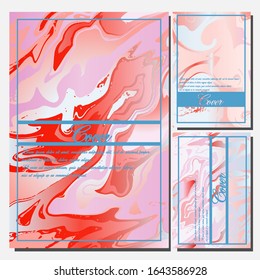 Diseño de cubiertas artísticas. Fondos creativos de colores fluidos. Diseño moderno. Vector Eps10