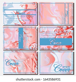 Artistic covers design. Creative fluid colors backgrounds. Trendy design. Eps10 vector