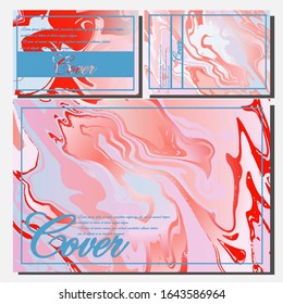 Artistic covers design. Creative fluid colors backgrounds. Trendy design. Eps10 vector