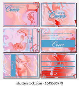 Artistic covers design. Creative fluid colors backgrounds. Trendy design. Eps10 vector