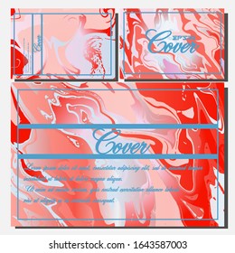 Diseño de cubiertas artísticas. Fondos creativos de colores fluidos. Diseño moderno. Vector Eps10