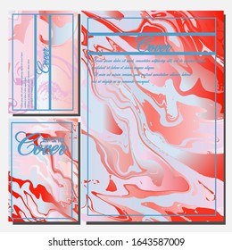 Diseño de cubiertas artísticas. Fondos creativos de colores fluidos. Diseño moderno. Vector Eps10