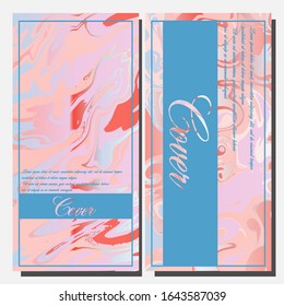 Artistic covers design. Creative fluid colors backgrounds. Trendy design. Eps10 vector