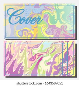 Artistic covers design. Creative fluid colors backgrounds. Trendy design. Eps10 vector
