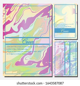 Artistic covers design. Creative fluid colors backgrounds. Trendy design. Eps10 vector