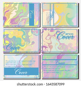 Artistic covers design. Creative fluid colors backgrounds. Trendy design. Eps10 vector