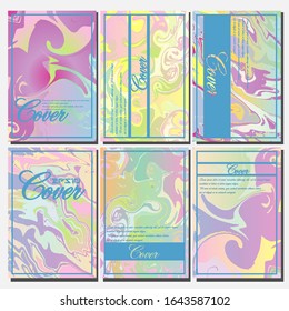 Diseño de cubiertas artísticas. Fondos creativos de colores fluidos. Diseño moderno. Vector Eps10