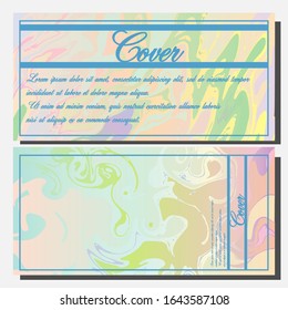 Artistic covers design. Creative fluid colors backgrounds. Trendy design. Eps10 vector