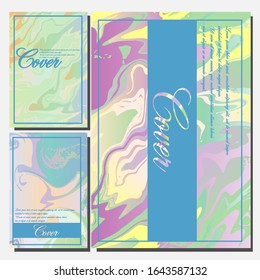 Artistic covers design. Creative fluid colors backgrounds. Trendy design. Eps10 vector