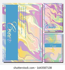 Artistic covers design. Creative fluid colors backgrounds. Trendy design. Eps10 vector
