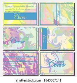 Artistic covers design. Creative fluid colors backgrounds. Trendy design. Eps10 vector