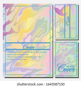 Artistic covers design. Creative fluid colors backgrounds. Trendy design. Eps10 vector