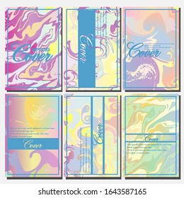 Artistic covers design. Creative fluid colors backgrounds. Trendy design. Eps10 vector