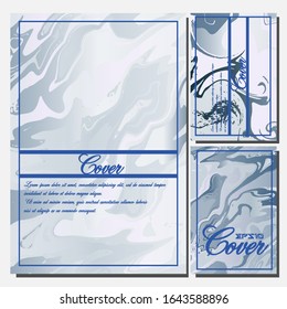 Artistic covers design. Creative fluid colors backgrounds. Trendy design. Eps10 vector