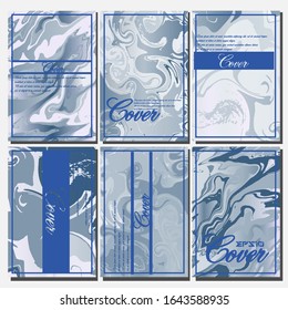 Artistic covers design. Creative fluid colors backgrounds. Trendy design. Eps10 vector