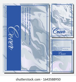 Artistic covers design. Creative fluid colors backgrounds. Trendy design. Eps10 vector