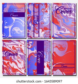 Artistic covers design. Creative fluid colors backgrounds. Trendy design. Eps10 vector