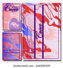 Artistic covers design. Creative fluid colors backgrounds. Trendy design. Eps10 vector