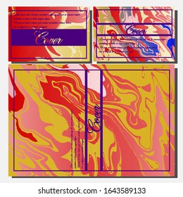 Artistic covers design. Creative fluid colors backgrounds. Trendy design. Eps10 vector
