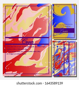 Artistic covers design. Creative fluid colors backgrounds. Trendy design. Eps10 vector