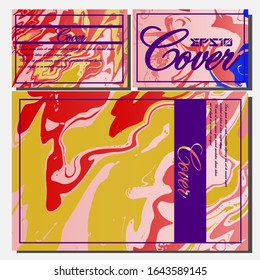 Artistic covers design. Creative fluid colors backgrounds. Trendy design. Eps10 vector