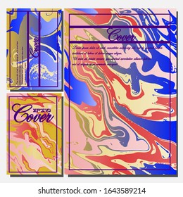 Artistic covers design. Creative fluid colors backgrounds. Trendy design. Eps10 vector