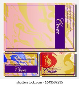 Artistic covers design. Creative fluid colors backgrounds. Trendy design. Eps10 vector