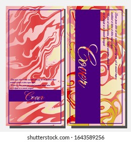 Artistic covers design. Creative fluid colors backgrounds. Trendy design. Eps10 vector
