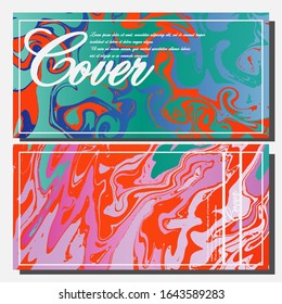 Artistic covers design. Creative fluid colors backgrounds. Trendy design. Eps10 vector