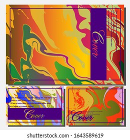 Artistic covers design. Creative fluid colors backgrounds. Trendy design. Eps10 vector