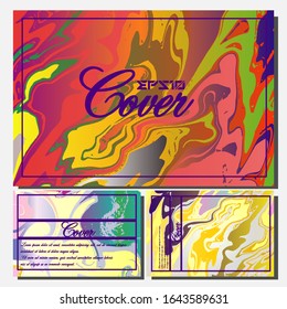 Artistic covers design. Creative fluid colors backgrounds. Trendy design. Eps10 vector