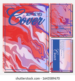 Artistic covers design. Creative fluid colors backgrounds. Trendy design. Eps10 vector