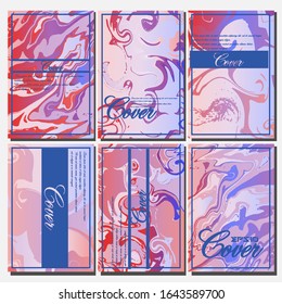 Artistic covers design. Creative fluid colors backgrounds. Trendy design. Eps10 vector