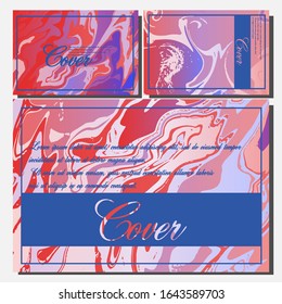 Künstlerisches Cover Design. Hintergründe für kreative Flüssigkeiten. Trendloses Design. EPS10-Vektorillustration