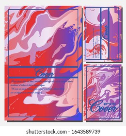 Artistic covers design. Creative fluid colors backgrounds. Trendy design. Eps10 vector