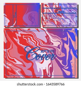Artistic covers design. Creative fluid colors backgrounds. Trendy design. Eps10 vector
