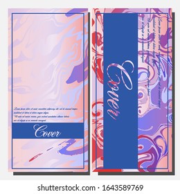 Diseño de cubiertas artísticas. Fondos creativos de colores fluidos. Diseño moderno. Vector Eps10