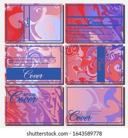 Artistic covers design. Creative fluid colors backgrounds. Trendy design. Eps10 vector