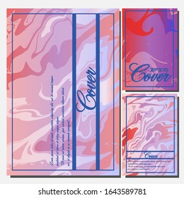 Artistic covers design. Creative fluid colors backgrounds. Trendy design. Eps10 vector