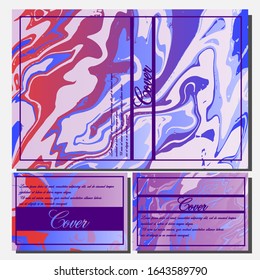 Artistic covers design. Creative fluid colors backgrounds. Trendy design. Eps10 vector