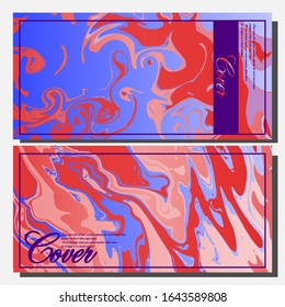 Diseño de cubiertas artísticas. Fondos creativos de colores fluidos. Diseño moderno. Vector Eps10