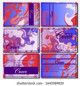 Artistic covers design. Creative fluid colors backgrounds. Trendy design. Eps10 vector